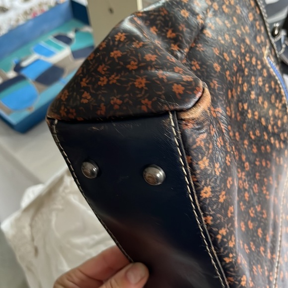 Patricia Nash purse /tote navy floral - Picture 6 of 6